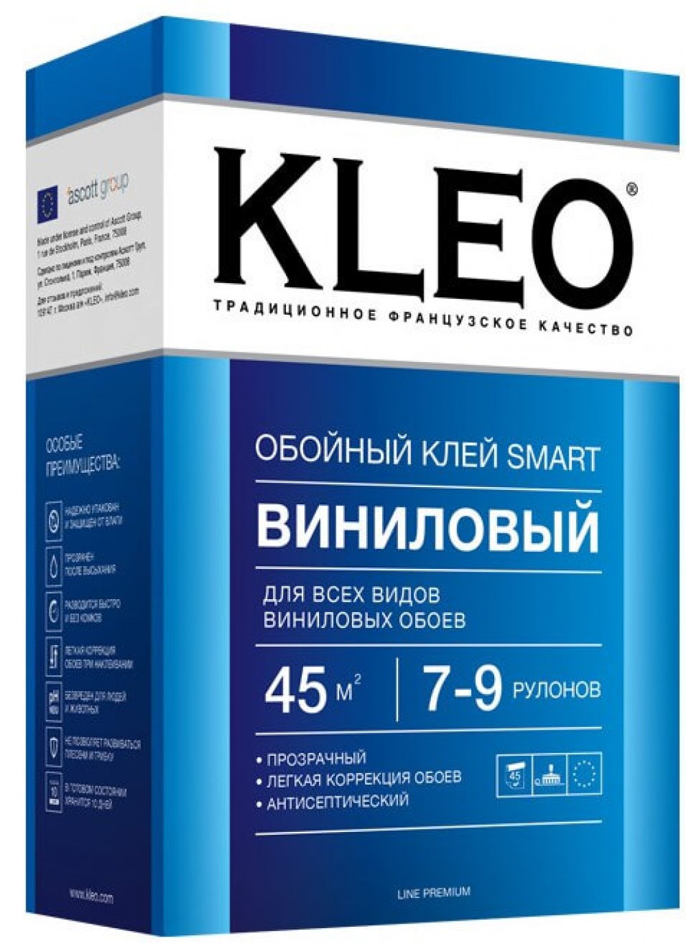 Клей для флизелиновых и стеклообоев KLEO ULTRA 50/12